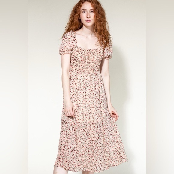 Pink Martini Floral Top with Red and White Details - Picture 2 of 13